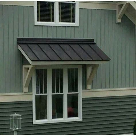 pin  yolanda polo  home metal awnings  windows windows exterior metal awning