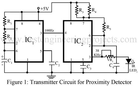 proximity detector circuit   timer ic