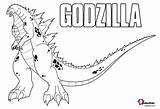 Godzilla Colorear Bubakids Colouring sketch template