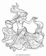 Danza Dancer Belly Ventre Bauchtanz Tanz Malvorlage Stampare Disegnidacoloraregratis sketch template