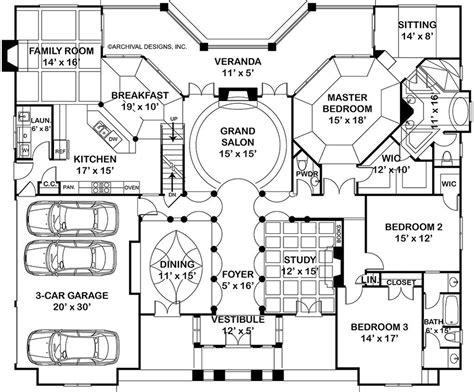 waterford empty nester house plan ranch floor plans archival designs floor plans ranch