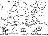 Coloring Gnome Pages House Mushroom Gnomes Adult Printable Sheets Library Color Clipart Drawing Colors Adults Colouring Embroidery Uitprinten Garden Spring sketch template