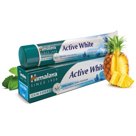 active white herbal toothpaste fresh geltoothpastes himalaya