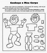 Corpo Humano Atividades Colorir Infantis Colorido Recriando Criando sketch template