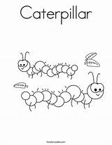 Caterpillar Coloring Worksheet Critters Preschool Activities Print Kindergarten Worksheets Tracing Kids Twistynoodle Noodle Lesson Trace Science Outline Learning Built California sketch template