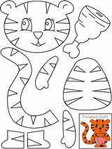 Paste Tiger Armar Recortar Worksheets Animais Ninos Articulados Etkinlik Actvities Animaux Activites Alumno öncesi Okul Escola Maternal Alfabetização Brinquedos Painel sketch template