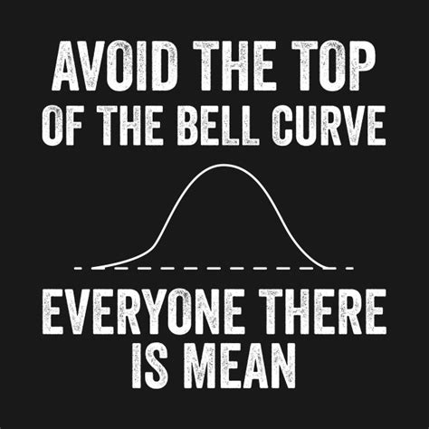 Funny Science Geek Statistics Bell Curve Joke Nerdy T