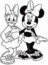 Minnie Daisy Coloring Mouse Pages Duck Disney Walt Characters Fanpop sketch template