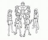 Titans Jovenes Starfire Titanes Cyborg Coloringhome Everfreecoloring sketch template