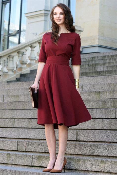 Plus Size Dress Cocktail Dress Womens Dress Red Dress