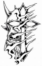 Skull Cross Drawings Drawing Sketches Horned Wings Stark Deviantart Tattoo Clipartmag Getdrawings Designs sketch template
