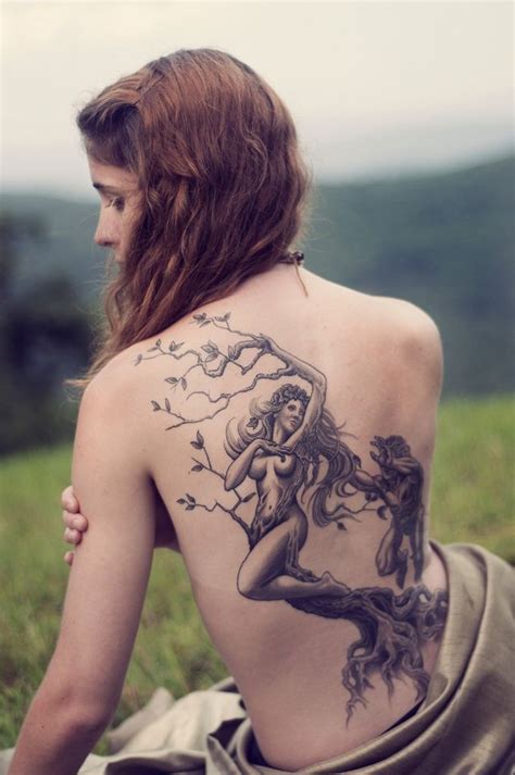 Awesome Beautiful Women Tree Tattoo On Back Tattoos Book 65 000