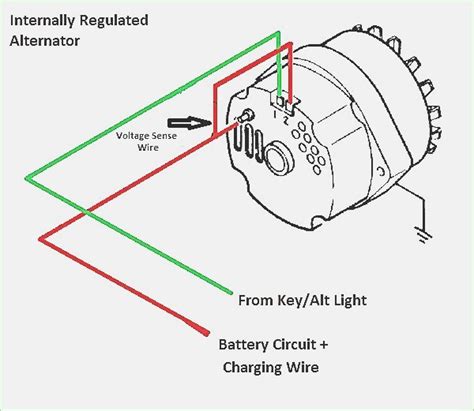 chevy  wire alternator wiring diagram