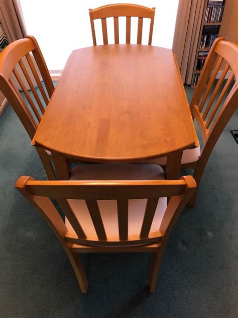 small drop leaf dining table   chairs  north shields tyne