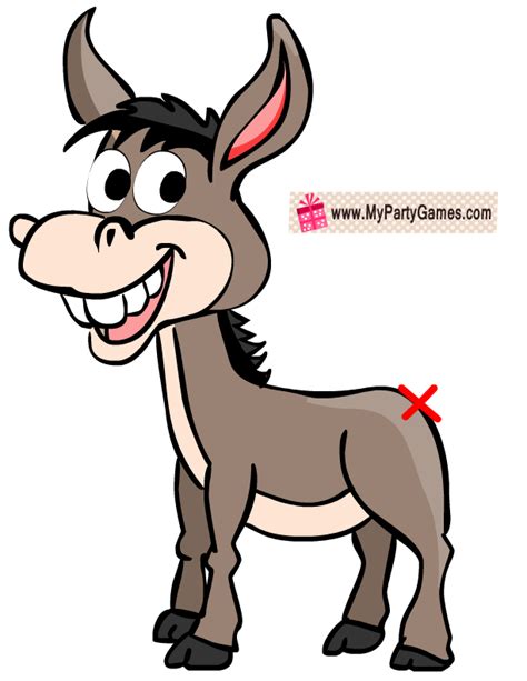 pin  tail  donkey game  printable