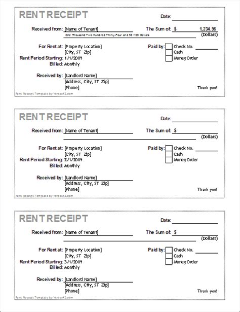 printable rent receipt form fill   sign printable  template