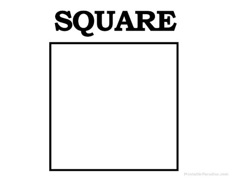 printable square shape print  square shape