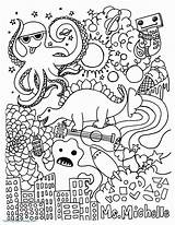 Hippy Trippy sketch template