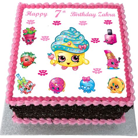 shopkins birthday cake flecks cakes