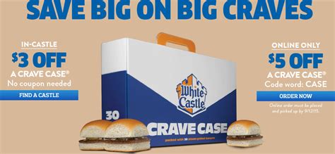 white castle january  coupons  promo codes