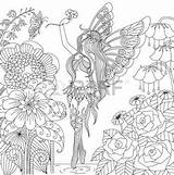 Mandalas Zentangle Pages Coloring Adult 123rf Es Fotos Fairy Book sketch template