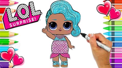 splash queen lol surprise coloring page glitter series lol doll