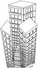 Wolkenkratzer sketch template