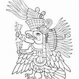 Huitzilopochtli Viento Ehecatl Mexica Diosa Dioses Diosas Prehispanicos sketch template