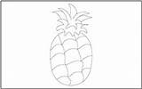 Coloring Pineapple Fruits Tracing Pages Mathworksheets4kids sketch template