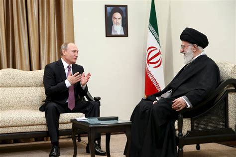russian president putin iran s ayatollah khamenei meet to discuss