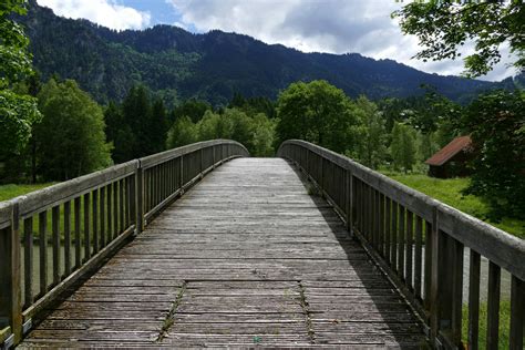photo de paysage de pont en bois photo gratuite