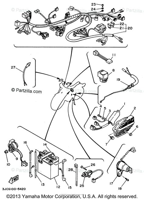 yamaha virago  schaltplan xj   wiring diagram