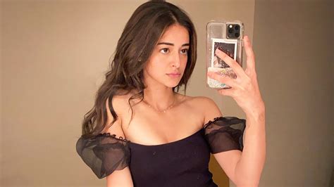 Got A Skype Date Ananya Panday S Sexy Body Hugging Black Dress Is
