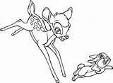 Thumper Bambi Coloring Pages Running Wecoloringpage sketch template