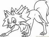 Pokemon Lycanroc Coloring Pages Form Moon Sun Litten Midday Pokémon Sheets Printable Colouring Color Drawing Getdrawings Coloringpages101 Imprimer Getcolorings Print sketch template