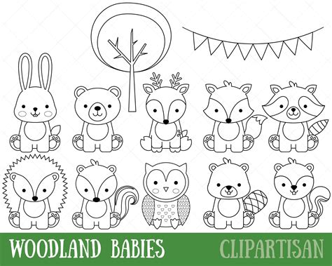 coloring pages woodland animals coloring pages