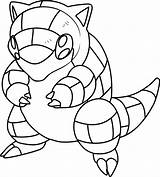 Sandshrew Pokemon Coloring Pages Game Print Categories sketch template