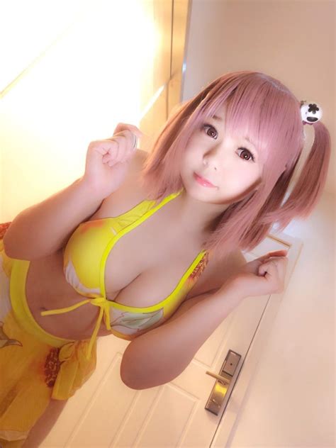 nikumikyo honoka in yellow bikini photos 4