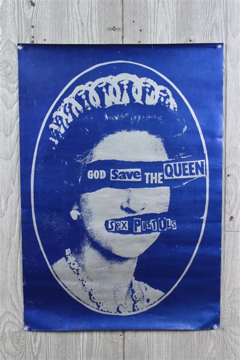 Jamie Reid Sex Pistols God Save The Queen Poster