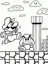 Coloring Pages Mario Games Ages Recognition Develop Creativity Skills Focus Motor Way Fun Color Kids sketch template