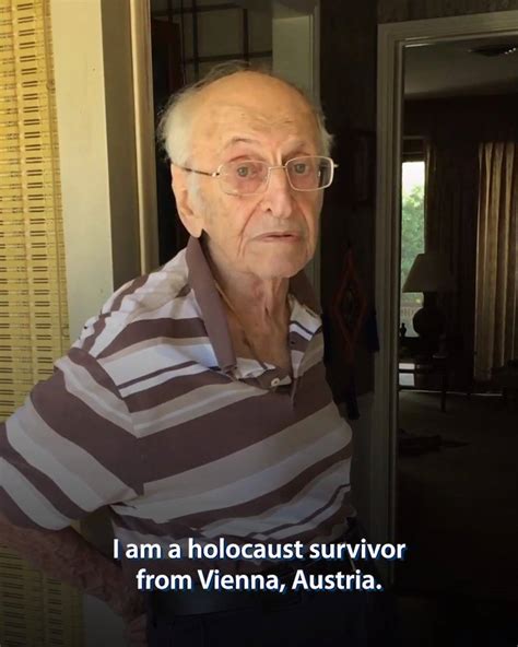 Holocaust Survivor Charles Kurt Speaks About The Importance Of