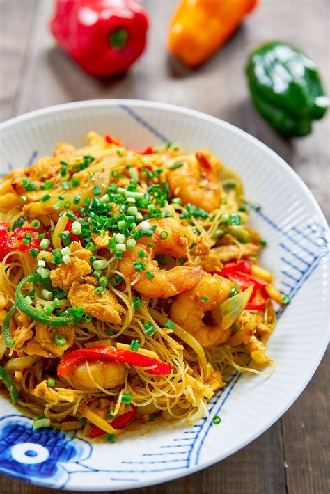 singapore noodles recipe curry maifun