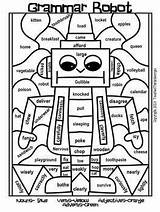 Worksheets Mosaic Robots sketch template
