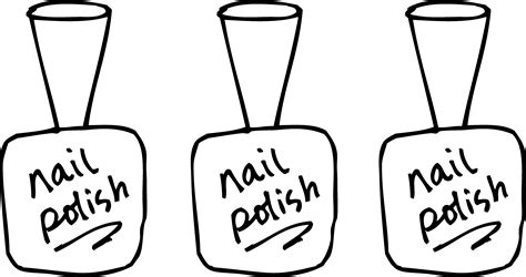 nail polish coloring page  clip art