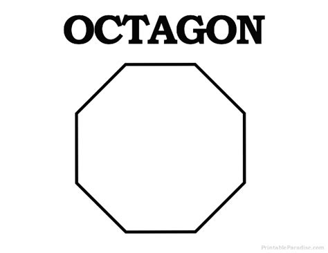 octagon shape coloring page coloring pages