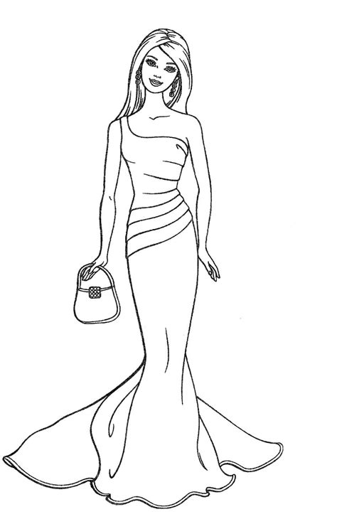 barbie coloring pages printable