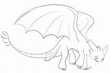 Coloring Toothless Pages Printable Lines Deviantart Dragon Categories sketch template