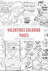 Coloring Valentines Pages Cutest sketch template