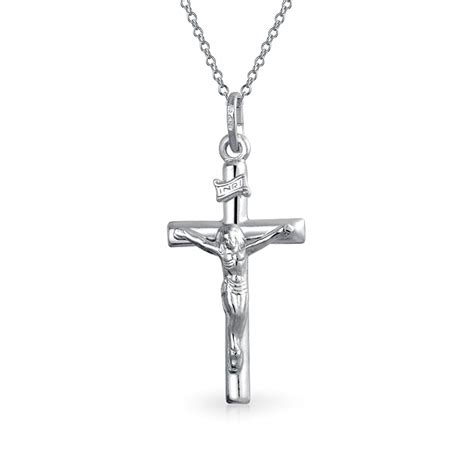 hals kettingen hangers large jesus christ inri cross crucifix