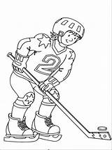 Hockey Coloring Pages Printable Kids Coloringme Playing Print sketch template